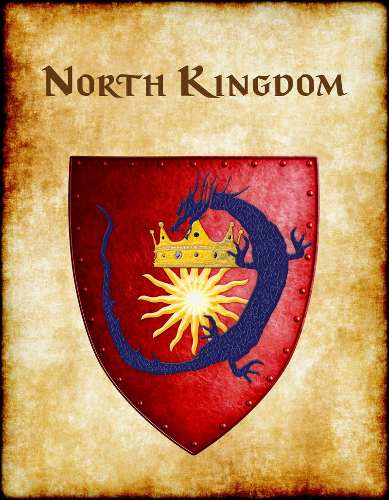 North Kingdom Heraldry of Greyhawk Anna Meyer Cartography Canvas Art Print