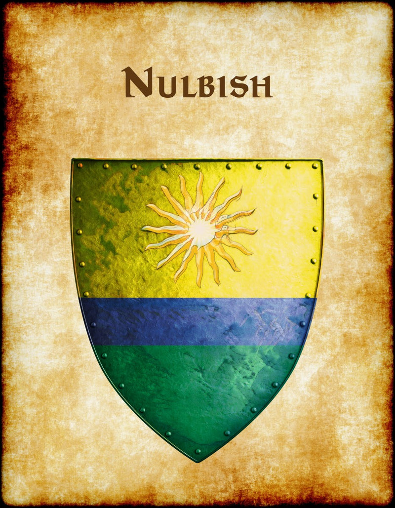 Nulbish Heraldry of Greyhawk Anna Meyer Cartography Canvas Art Print