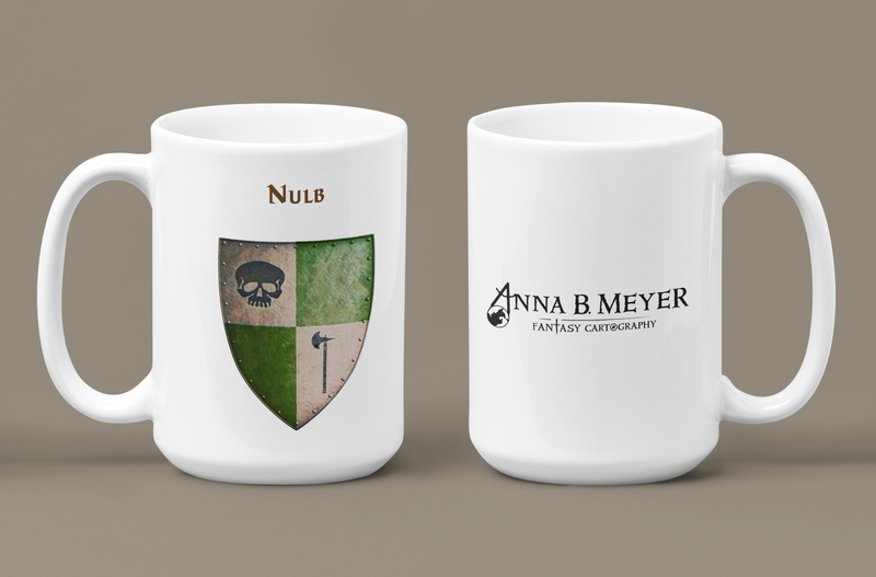 Nulb Heraldry of Greyhawk Anna Meyer Cartography Coffee Mug 11oz/15oz
