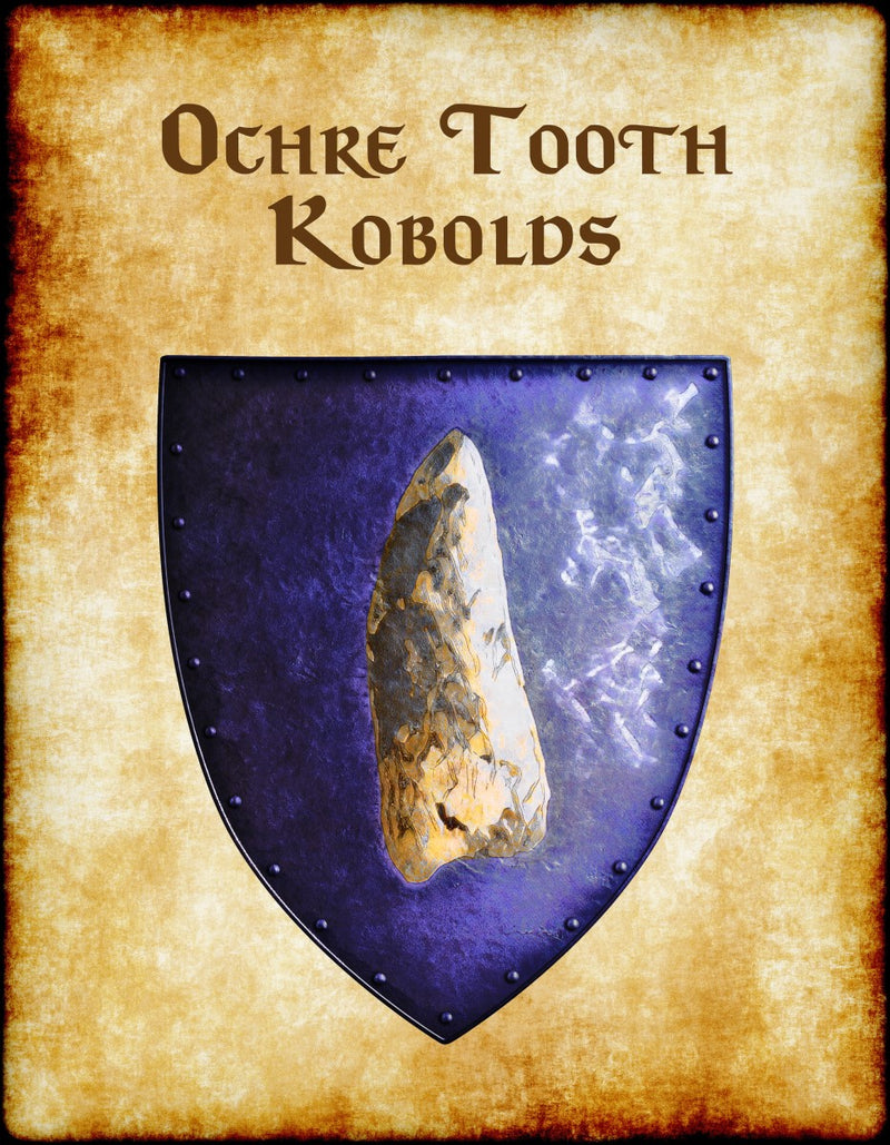 Ochre Tooth Kobolds Heraldry of Greyhawk Anna Meyer Cartography Canvas Art Print