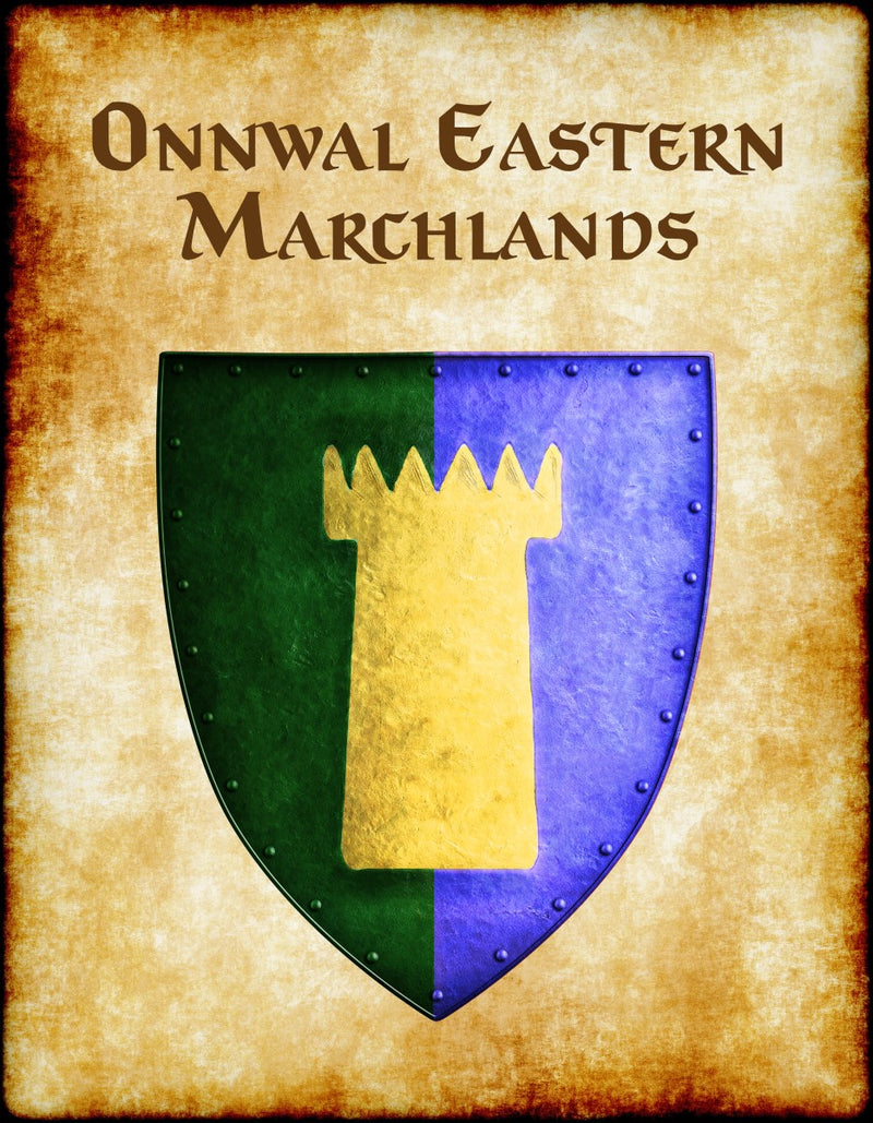 Onnwal Eastern Marchlands Heraldry of Greyhawk Anna Meyer Cartography Canvas Art Print