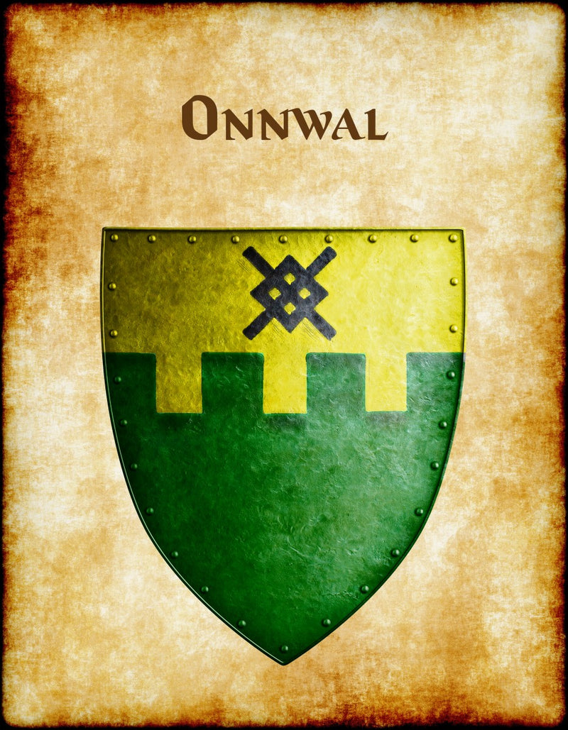 Onnwal Heraldry of Greyhawk Anna Meyer Cartography Canvas Art Print