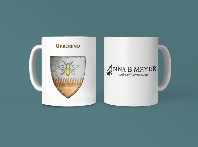 Orberend Heraldry of Greyhawk Anna Meyer Cartography Coffee Mug 11oz/15oz