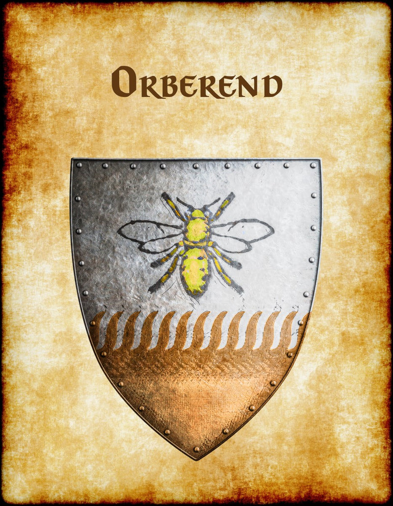 Orberend Heraldry of Greyhawk Anna Meyer Cartography Canvas Art Print