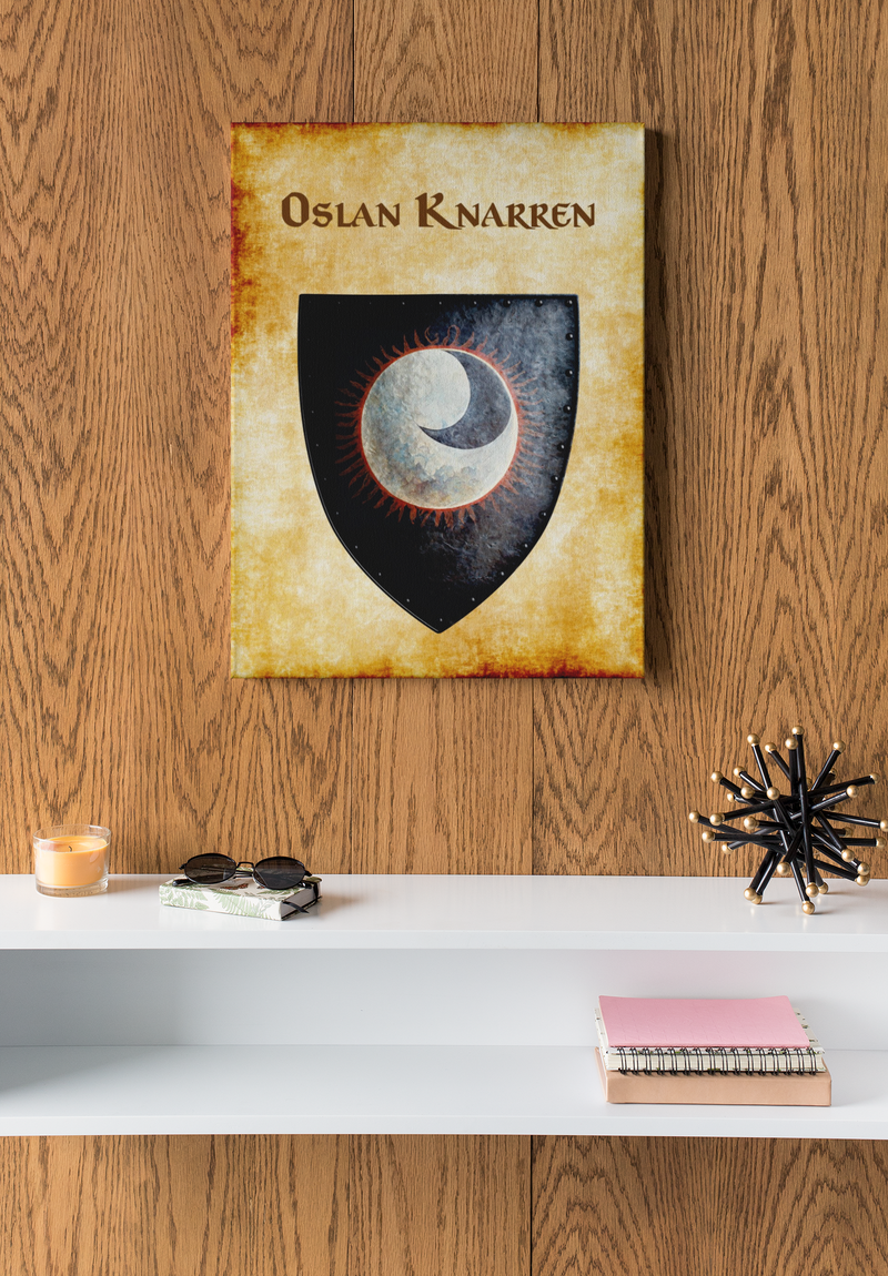 Oslan Knarren Heraldry of Greyhawk Anna Meyer Cartography Canvas Art Print