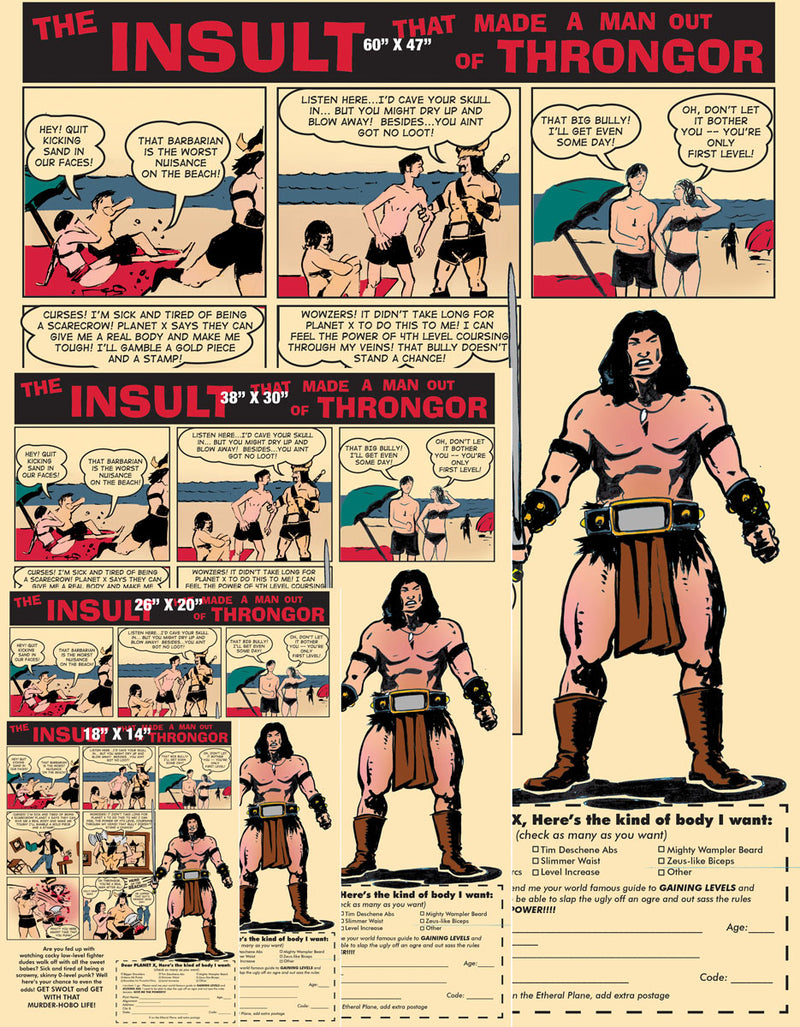 Planet X Barbarian Ad Gallery Canvas Art Print