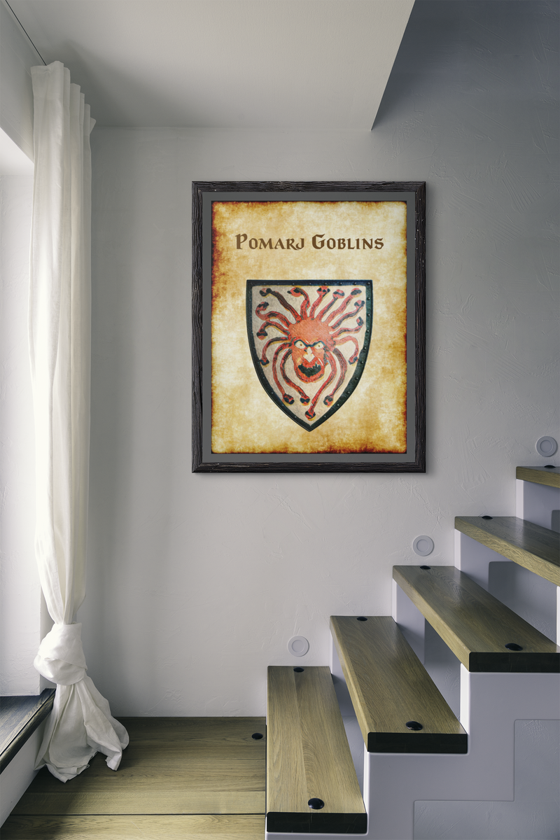 Pomarj Goblins Alternate Heraldry of Greyhawk Anna Meyer Cartography Canvas Art Print