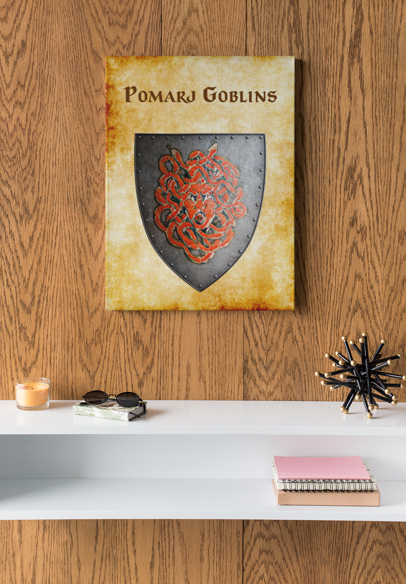 Pomarj Goblins Heraldry of Greyhawk Anna Meyer Cartography Canvas Art Print