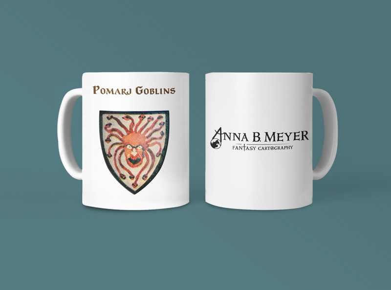 Pomarj Goblins Heraldry of Greyhawk Anna Meyer Cartography Coffee Mug 11oz/15oz