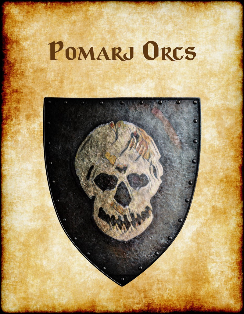 Pomarj Orcs Heraldry of Greyhawk Anna Meyer Cartography Canvas Art Print