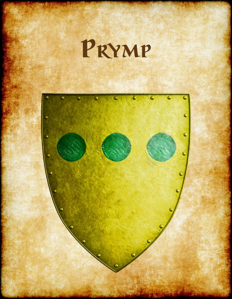 Prymp Heraldry of Greyhawk Anna Meyer Cartography Canvas Art Print