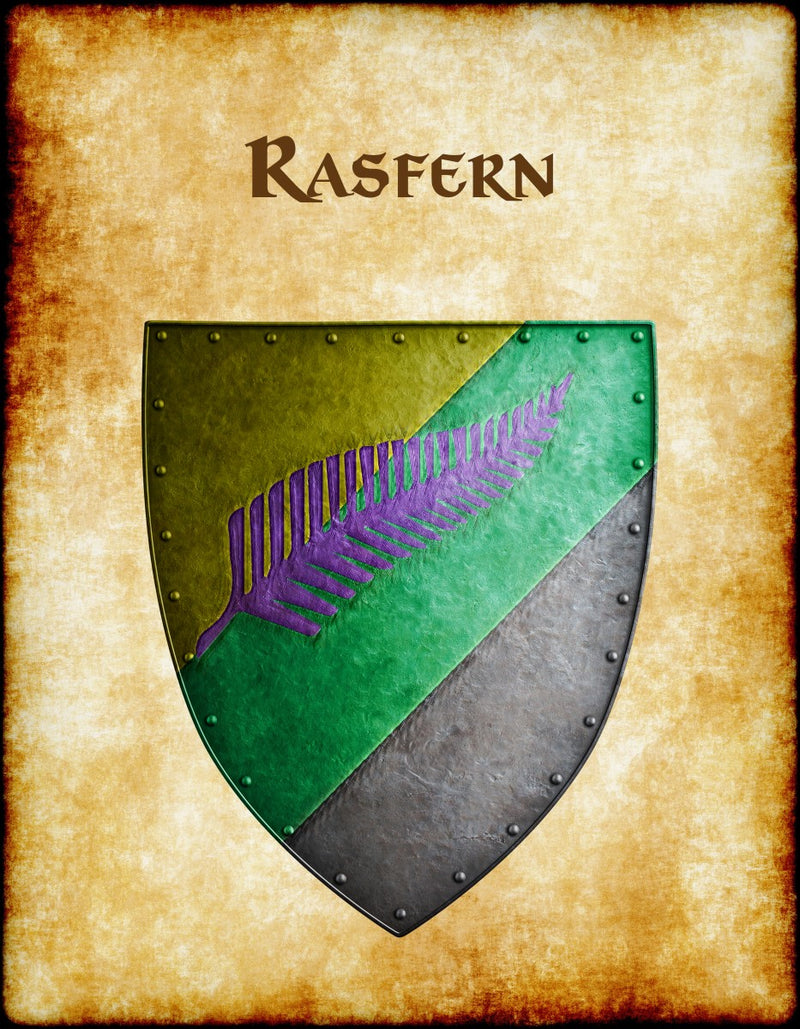 Rasfern Heraldry of Greyhawk Anna Meyer Cartography Canvas Art Print