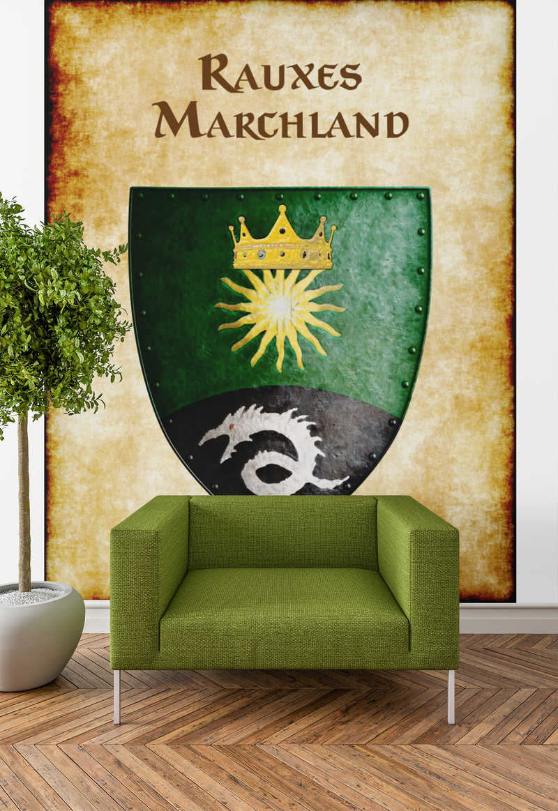 Rauxes Marchland Heraldry of Greyhawk Anna Meyer Cartography Canvas Art Print