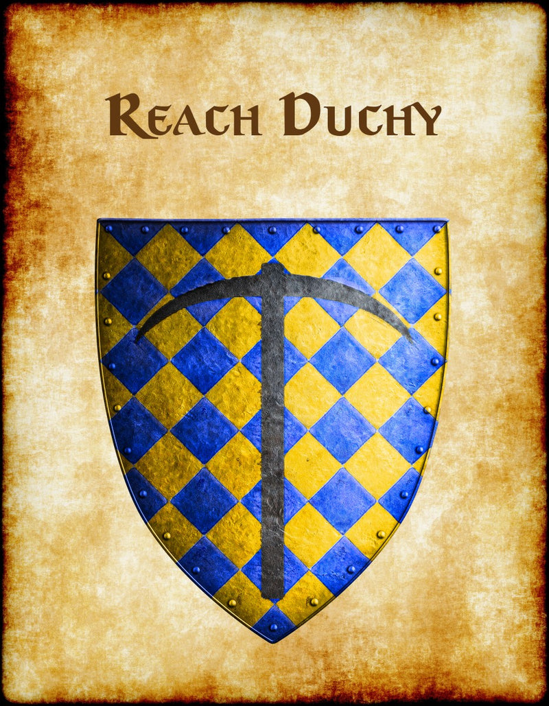 Reach Duchy Heraldry of Greyhawk Anna Meyer Cartography Canvas Art Print