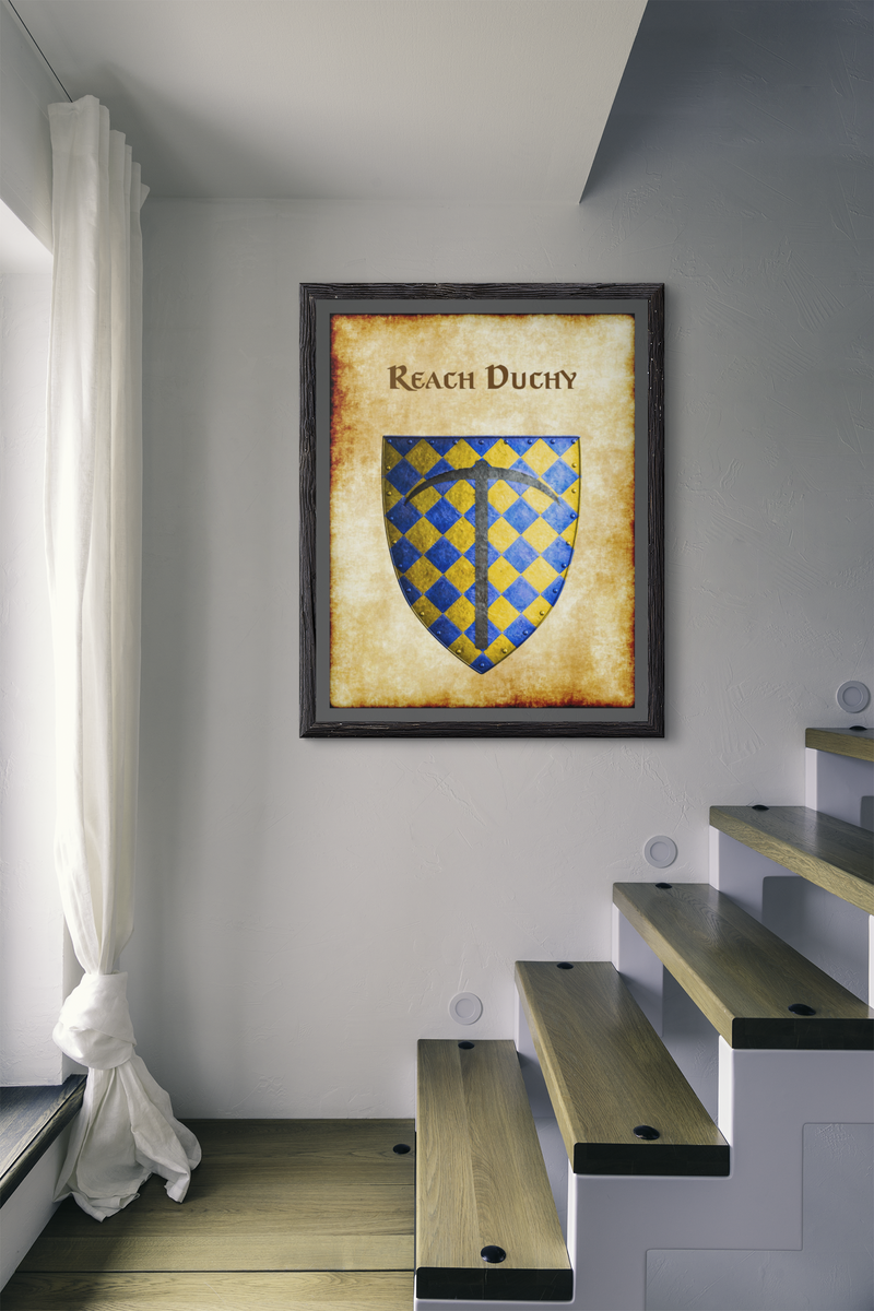 Reach Duchy Heraldry of Greyhawk Anna Meyer Cartography Canvas Art Print