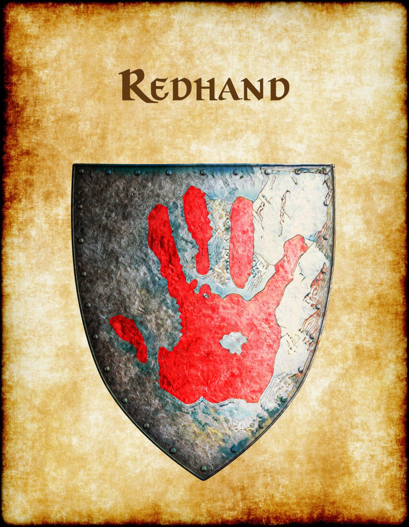 Redhand Heraldry of Greyhawk Anna Meyer Cartography Canvas Art Print