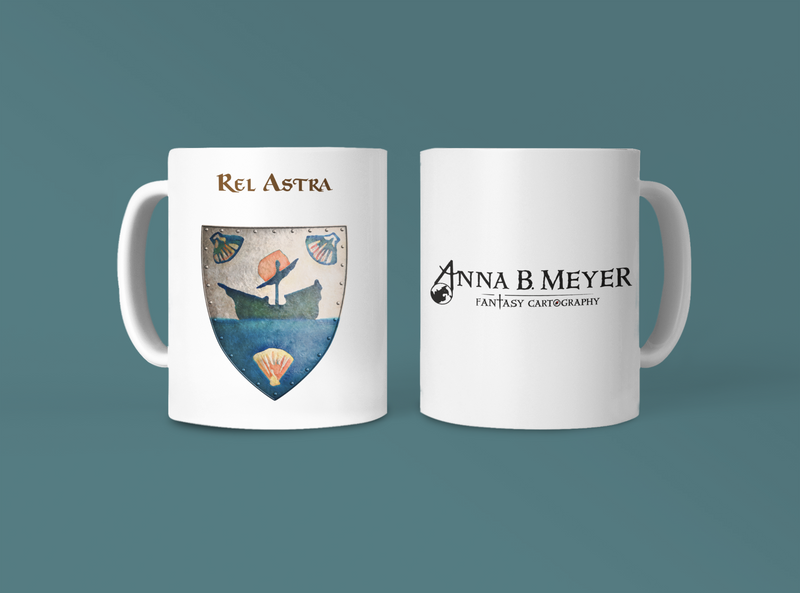 Rel Astra Heraldry of Greyhawk Anna Meyer Cartography Coffee Mug 11oz/15oz