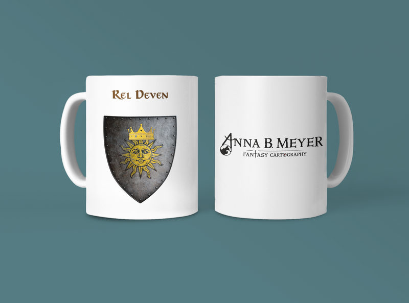 Rel Deven Heraldry of Greyhawk Anna Meyer Cartography Coffee Mug 11oz/15oz
