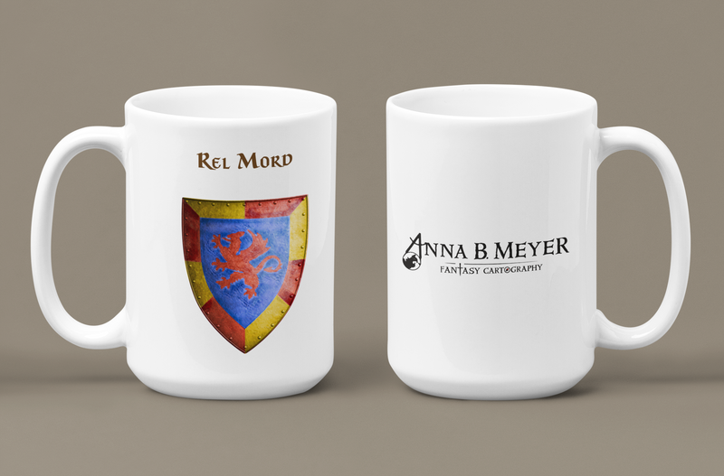 Rel Mord Heraldry of Greyhawk Anna Meyer Cartography Coffee Mug 11oz/15oz