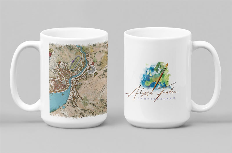 Rikadon City Map Coffee Mug 11oz/15oz