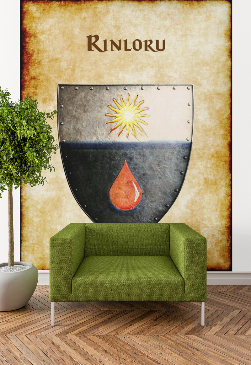 Rinloru Heraldry of Greyhawk Anna Meyer Cartography Canvas Art Print