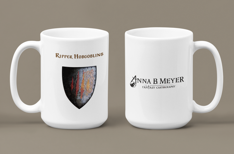 Ripper Hobgoblins Heraldry of Greyhawk Anna Meyer Cartography Coffee Mug 11oz/15oz