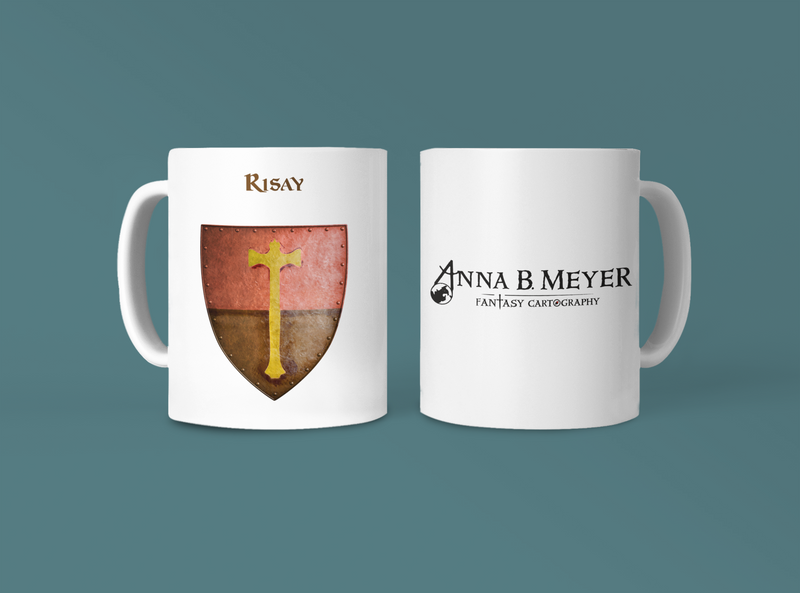 Risay Heraldry of Greyhawk Anna Meyer Cartography Coffee Mug 11oz/15oz