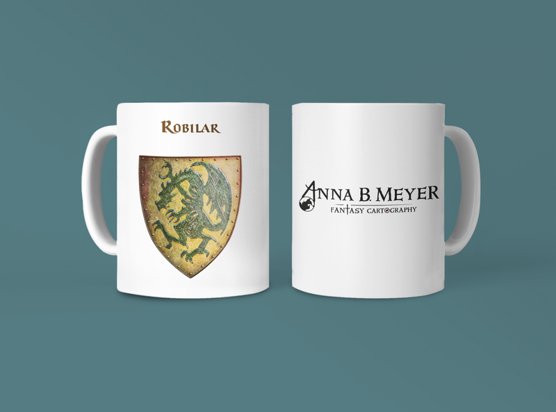 Robilar Heraldry of Greyhawk Anna Meyer Cartography Coffee Mug 11oz/15oz