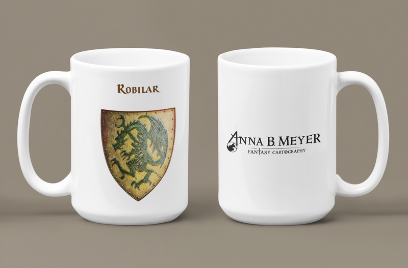 Robilar Heraldry of Greyhawk Anna Meyer Cartography Coffee Mug 11oz/15oz