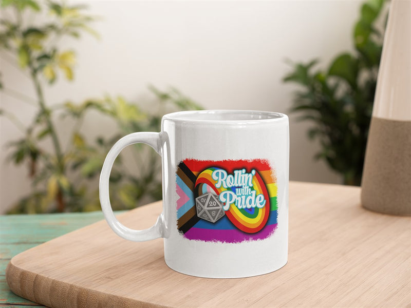 Rollin' With Pride Flag Coffee Mug 11oz/15oz