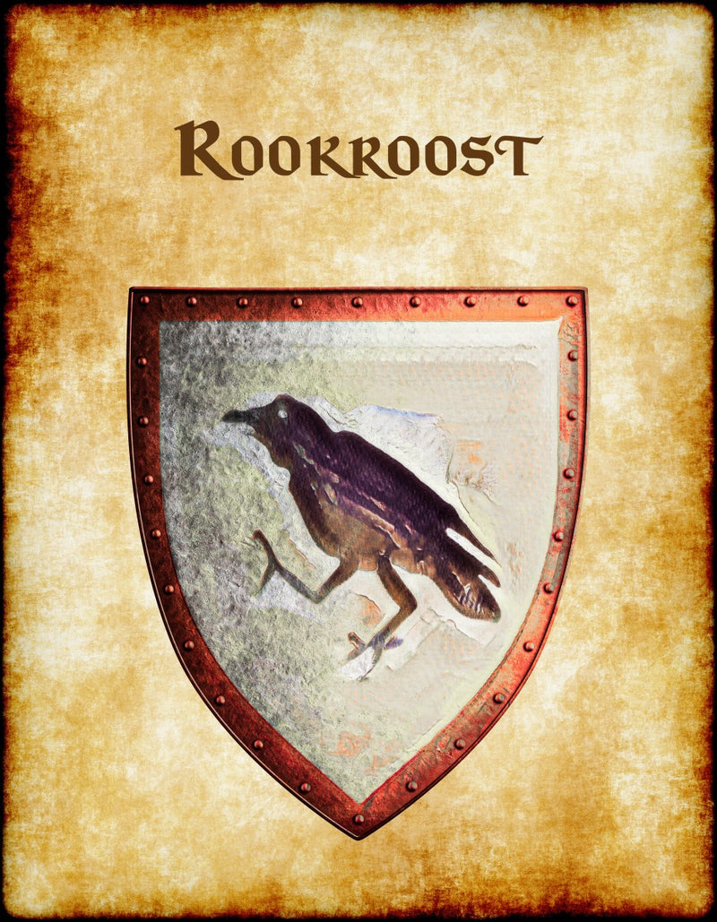 Rookroost Heraldry of Greyhawk Anna Meyer Cartography Canvas Art Print