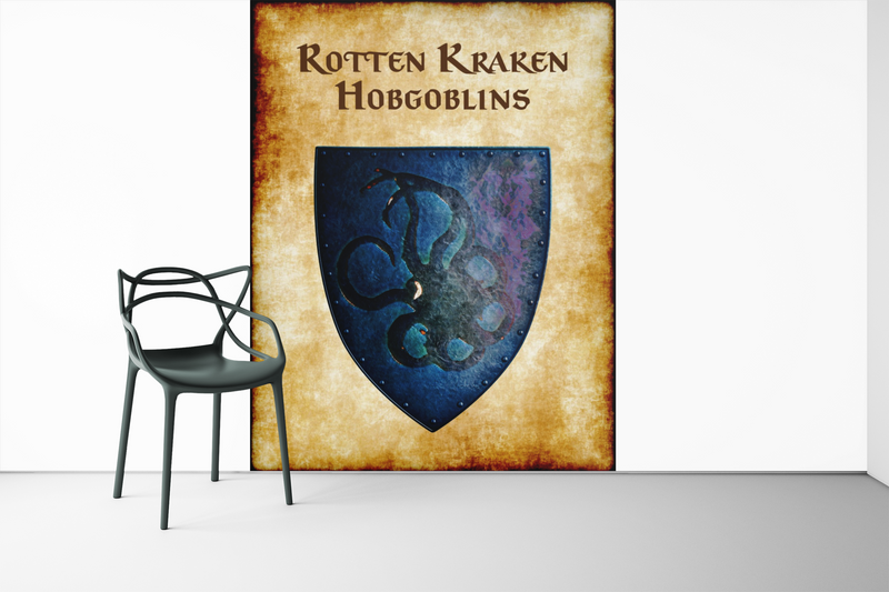 Rotten Kraken Hobgoblins Heraldry of Greyhawk Anna Meyer Cartography Canvas Art Print