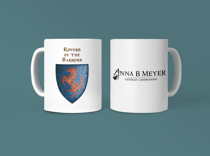 Rovers of the Barrens Heraldry of Greyhawk Anna Meyer Cartography Coffee Mug 11oz/15oz