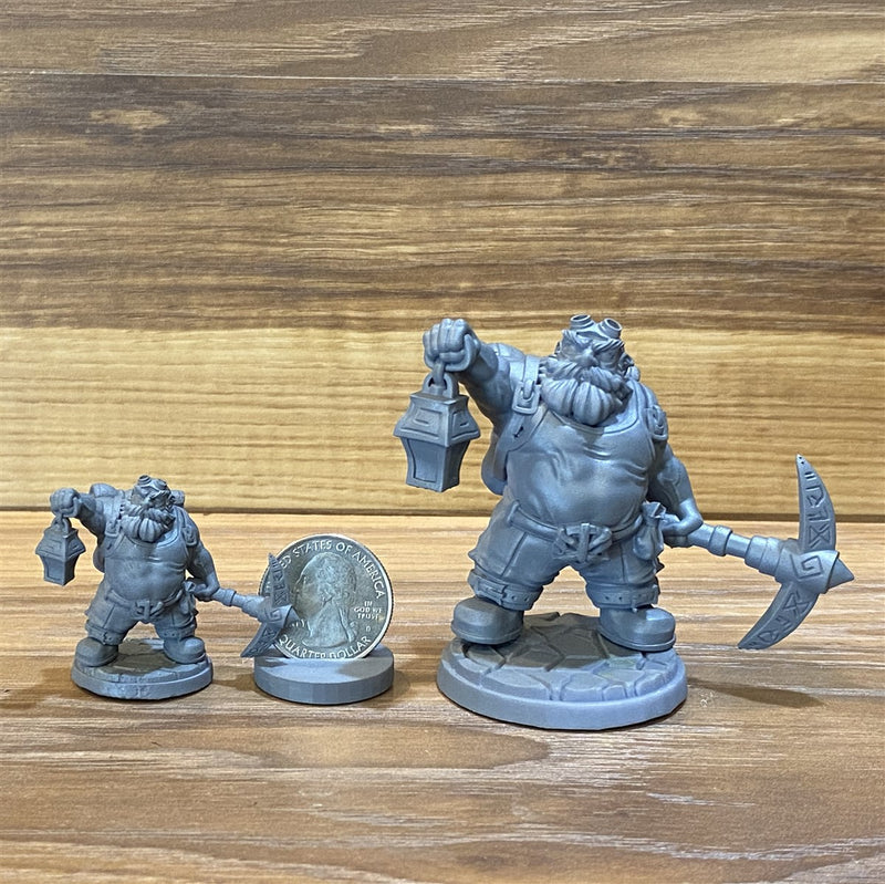 Rufus Breakrock 3D Printed Miniature Legends of Calindria Primed