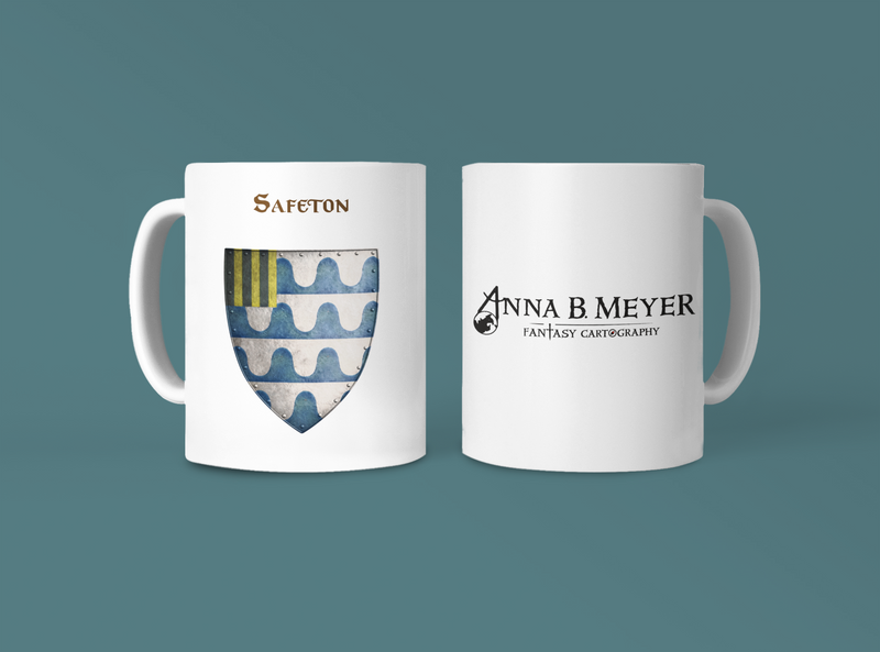 Safeton Heraldry of Greyhawk Anna Meyer Cartography Coffee Mug 11oz/15oz