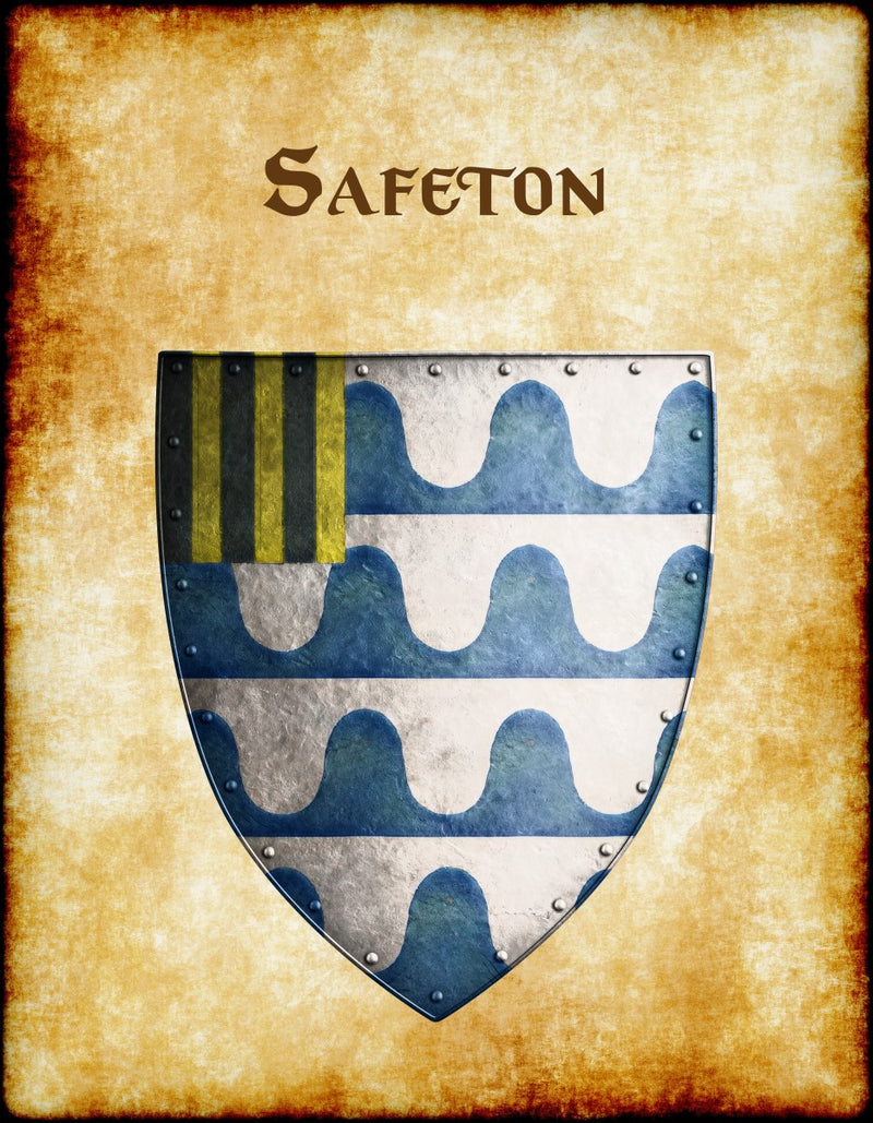Safeton Heraldry of Greyhawk Anna Meyer Cartography Canvas Art Print