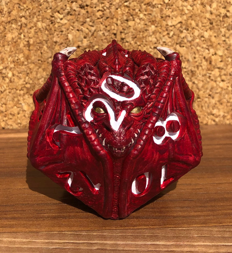 Scaldrus the Red D20 Dragon Dice Miniature Noble Dwarf Exclusive Primed