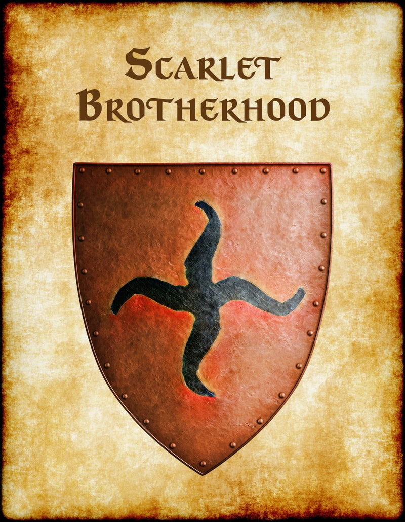 Scarlet Brotherhood Heraldry of Greyhawk Anna Meyer Cartography Canvas Art Print