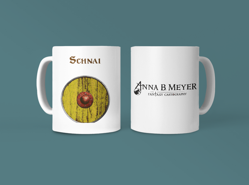 Schnai Heraldry of Greyhawk Anna Meyer Cartography Coffee Mug 11oz/15oz