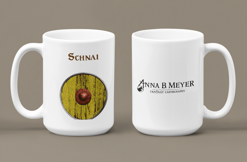 Schnai Heraldry of Greyhawk Anna Meyer Cartography Coffee Mug 11oz/15oz