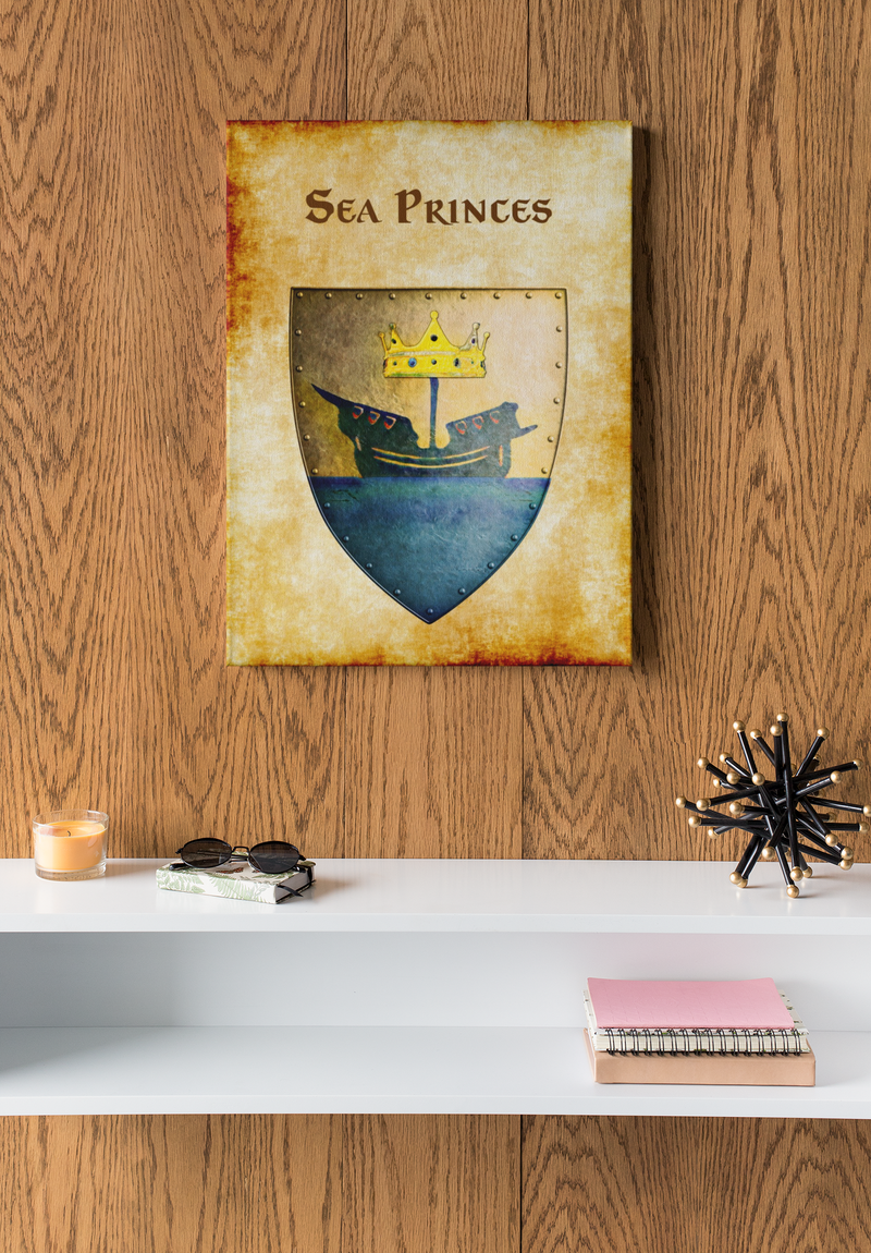 Sea Princes Heraldry of Greyhawk Anna Meyer Cartography Canvas Art Print