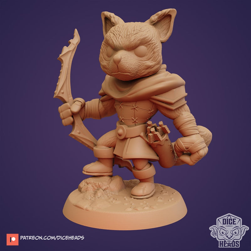 Shadow The Dog Ranger 3D Printed Miniature Legends of Calindria Primed