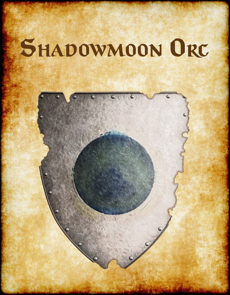 Shadowmoon Orc Heraldry of Greyhawk Anna Meyer Cartography Canvas Art Print