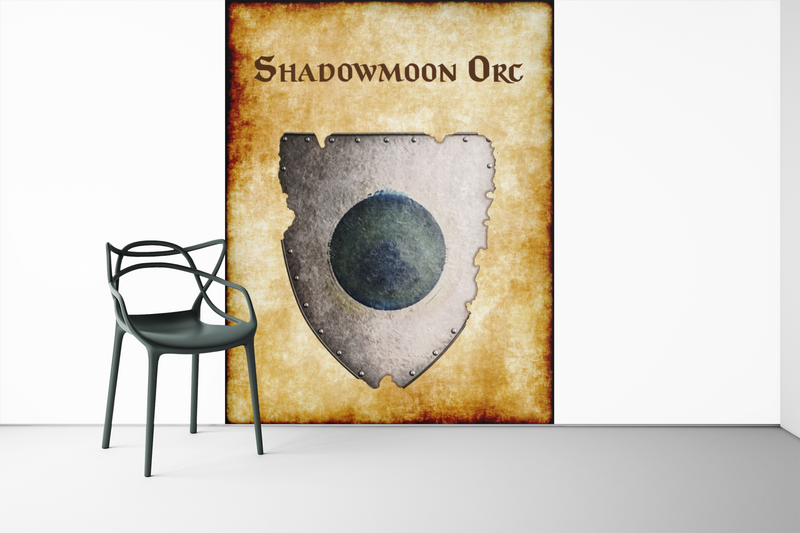 Shadowmoon Orc Heraldry of Greyhawk Anna Meyer Cartography Canvas Art Print