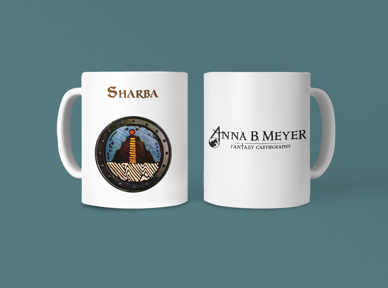 Sharba Heraldry of Greyhawk Anna Meyer Cartography Coffee Mug 11oz/15oz