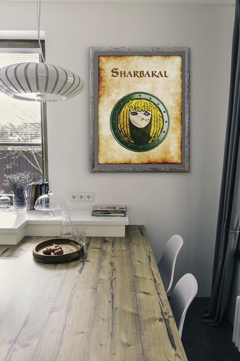 Sharbakal Heraldry of Greyhawk Anna Meyer Cartography Canvas Art Print