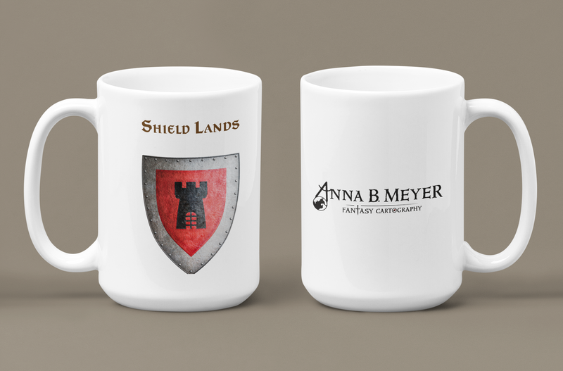 Shield Lands Heraldry of Greyhawk Anna Meyer Cartography Coffee Mug 11oz/15oz