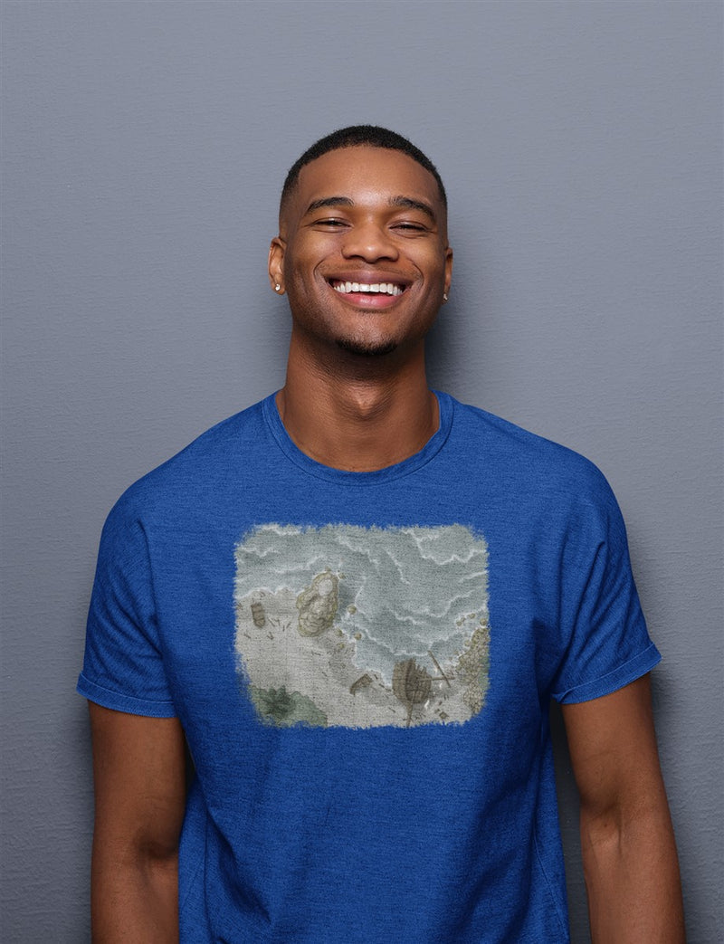 Shipwreck Map Cotton T-Shirt