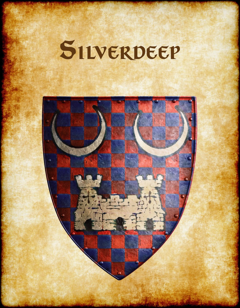 Silverdeep Heraldry of Greyhawk Anna Meyer Cartography Canvas Art Print
