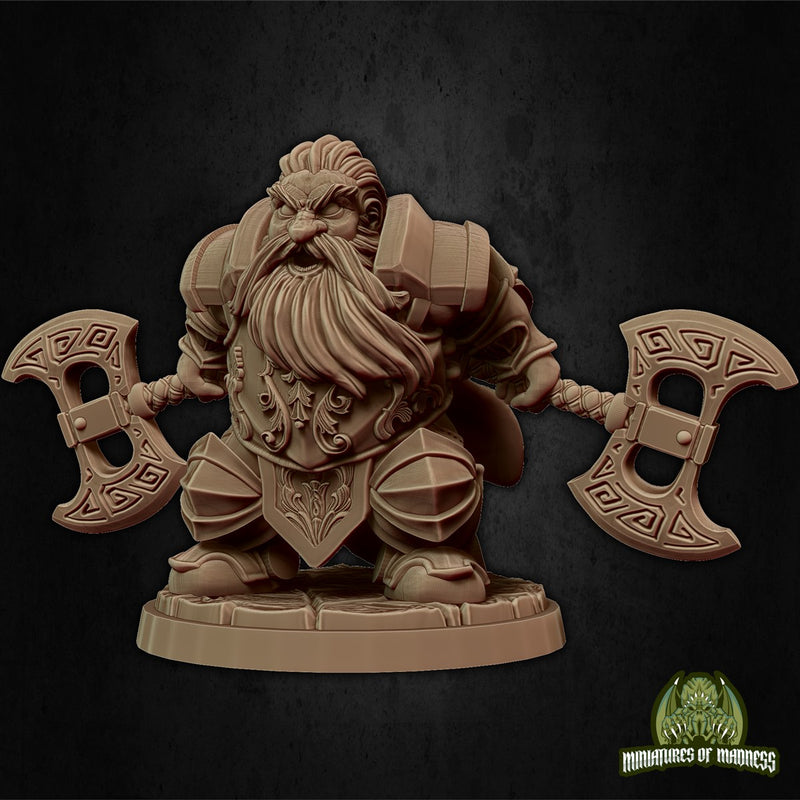 Sinar The Fearless 3D Printed Miniature Legends of Calindria Primed